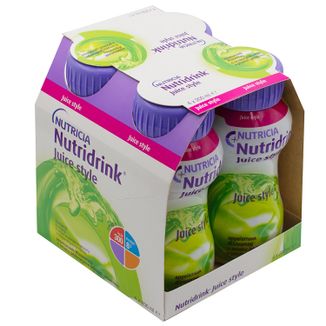 Nutridrink Juice Style, preparat odżywczy, smak jabłkowy, 4 x 200 ml KRÓTKA DATA - zdjęcie produktu