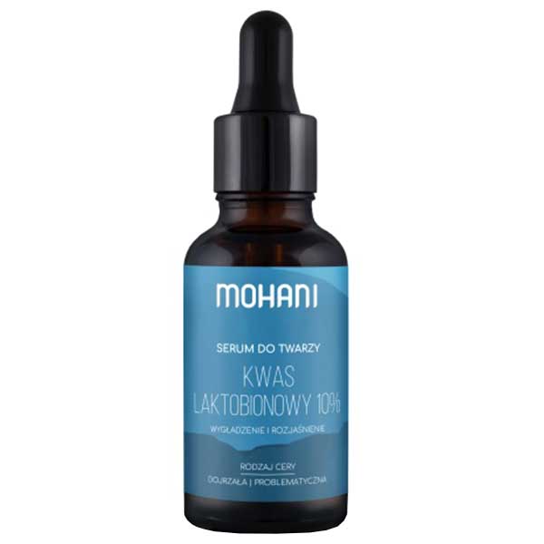 Nieznana Mohani, rozjaśniające serum z kwasem laktobionowym 10%, 30 ml
