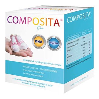 Composita One, 30 kapsułek + 30 kapsułek DHA - zdjęcie produktu