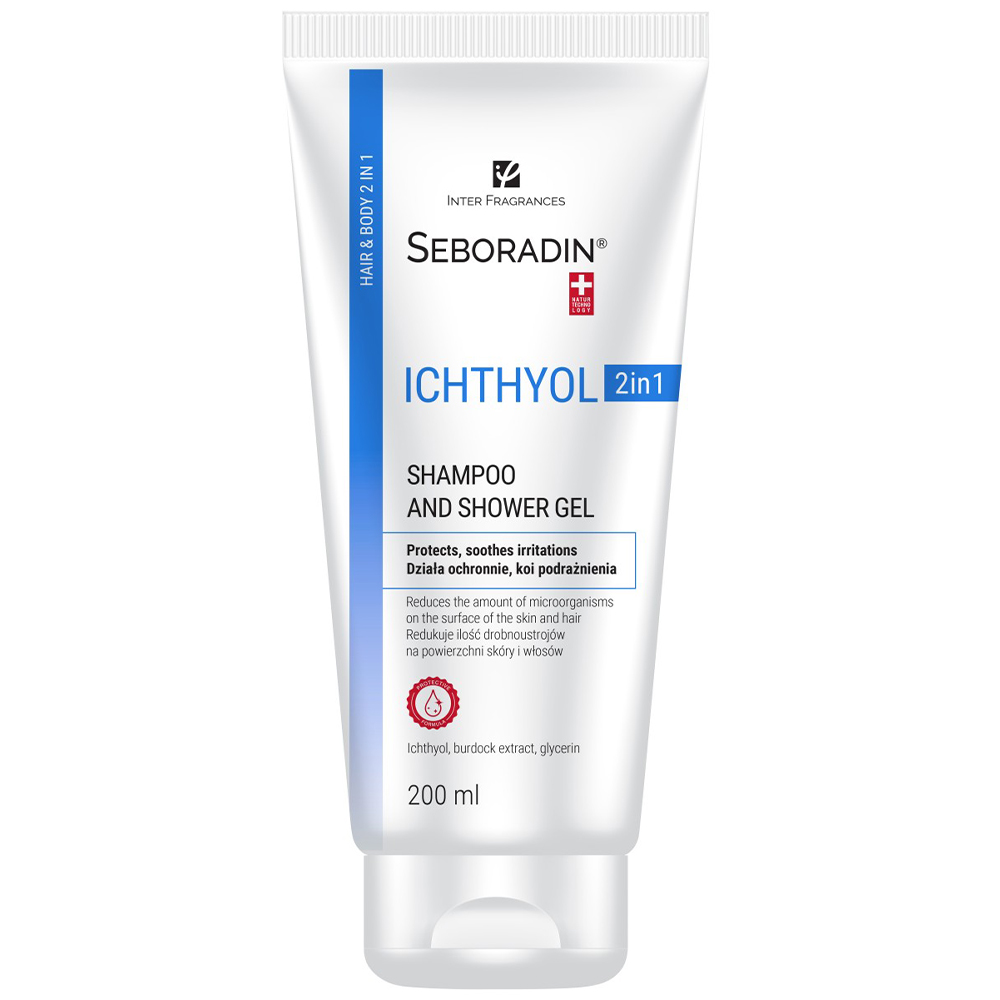 Seboradin Seboradin Ichthyol, Anti-Schuppen Shampoo und Duschgel 2w1, für empfindliche Haut und atopisch, 200 ml — Inhaltsstoffe und Bewertung
