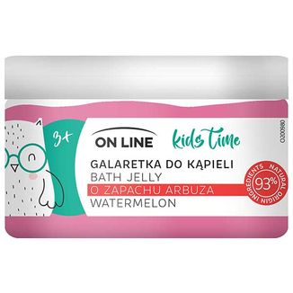 On Line Kids Time, galaretka do kąpieli o zapachu arbuza, powyżej 3 lat, 230 ml - zdjęcie produktu