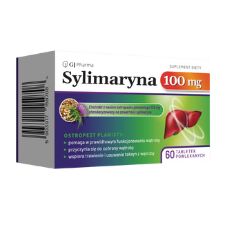 Sylimaryna 100 mg, 60 tabletek powlekanych - zdjęcie produktu