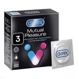 Durex Mutual Pleasure, prezerwatywy z lubrykantem przedłużającym stosunek, prążkowane z wypustkami, 3 sztuki - miniaturka zdjęcia produktu