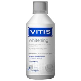 Vitis Whitening, płyn do płukania jamy ustnej, smak miętowy, 500 ml - zdjęcie produktu