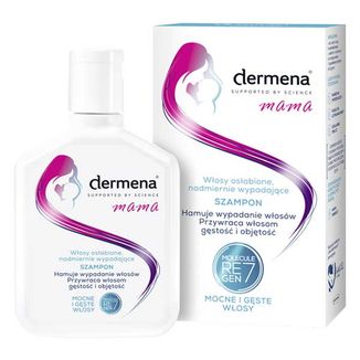 Dermena Mama, wzmacniający szampon do włosów osłabionych, nadmiernie wypadających, 200 ml - zdjęcie produktu