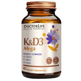 Doctor Life K&D Mega w oleju z czarnuszki, 60 kapsułek - zdjęcie produktu