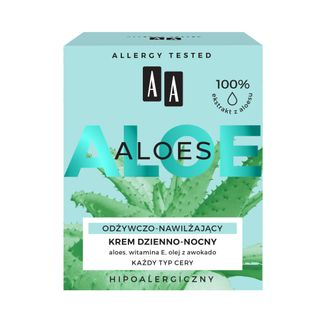 AA Aloes, krem na dzień i na noc, odżywczo-nawilżający, 50 ml - zdjęcie produktu