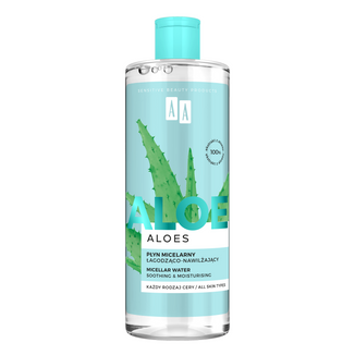 AA Aloes, płyn micelarny, łagodząco-nawilżający, 400 ml - zdjęcie produktu