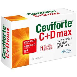 Ceviforte C+D max, 30 kapsułek USZKODZONE OPAKOWANIE - zdjęcie produktu
