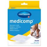 Medicomp, kompresy jałowe, włókninowe, 4-warstwowe, 10 cm x 10 cm, 5 x 2 sztuki - miniaturka zdjęcia produktu