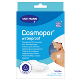 Cosmopor Waterproof, opatrunek chłonny, samoprzylepny, wodoodporny, jałowy, przezroczysty, 7,2 cm x 5 cm, 5 sztuk - miniaturka zdjęcia produktu