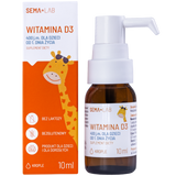 SEMA Lab Witamina D3 400 j.m. dla dzieci od 1 dnia życia, krople, 10 ml SEMA Lab Witamina D3 400 j.m. dla dzieci od 1 dnia życia, krople, 10 ml - miniaturka zdjęcia produktu