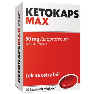 Ketokaps Max 50 mg, 20 kapsułek miękkich - zdjęcie produktu
