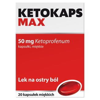 Ketokaps Max 50 mg, 20 kapsułek miękkich - zdjęcie produktu