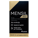 Mensil Max 50 mg, 4 tabletki do żucia USZKODZONE OPAKOWANIE - miniaturka zdjęcia produktu