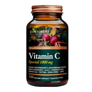 Doctor Life Vitamin C Special, witamina C 1000 mg, 120 kapsułek roślinnych - zdjęcie produktu