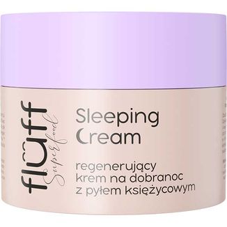 Fluff Superfood, regenerujący krem do twarzy na dobranoc, Sleeping Cream, 50 ml USZKODZONE OPAKOWANIE - zdjęcie produktu