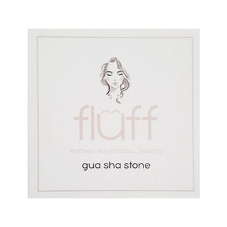 Fluff, kamień Gua Sha do masażu twarzy, naturalny kwarc - zdjęcie produktu