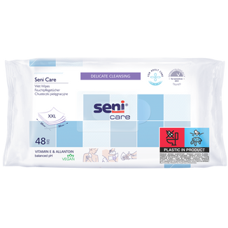 Seni Care, chusteczki nawilżane, pielęgnacyjne, XXL, 48 sztuk - zdjęcie produktu