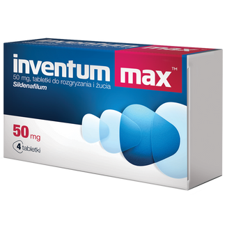 Inventum Max 50 mg, 4 tabletki do rozgryzania i żucia USZKODZONE OPAKOWANIE - zdjęcie produktu