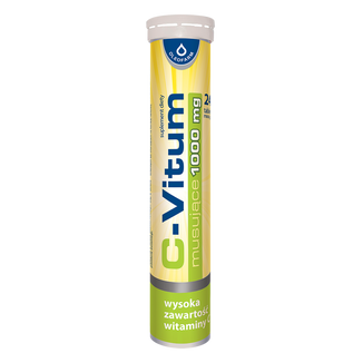 C-Vitum, witamina C 1000 mg, 24 tabletki musujące - zdjęcie produktu
