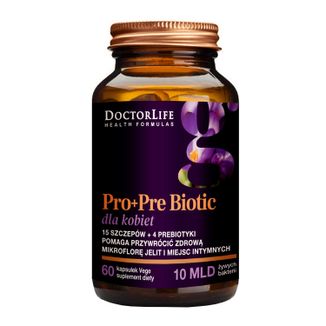 Doctor Life Pro+Pre Biotic Dla Kobiet, 60 kapsułek vege - zdjęcie produktu