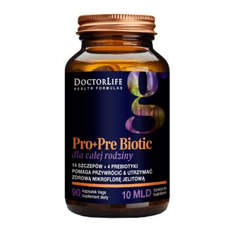 Doctor Life Pro+Pre Biotic Dla Całej Rodziny, 90 kapsułek vege - zdjęcie produktu