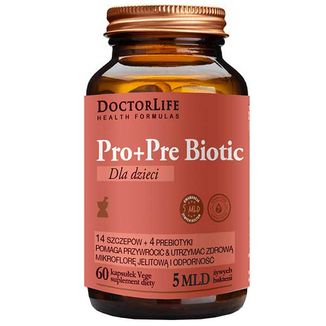 Doctor Life Pro+Pre Biotic Dla Dzieci, 60 kapsułek - zdjęcie produktu