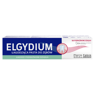 Elgydium, pasta do zębów na podrażnione dziąsła, 75 ml USZKODZONE OPAKOWANIE - zdjęcie produktu