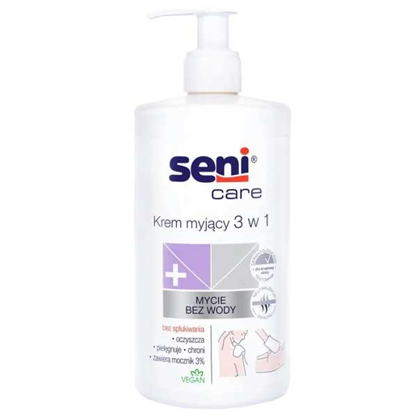 Seni Seni Care, Creme reinigend 3w1, 3% Harnstoff, 1000 ml — Inhaltsstoffe und Bewertung