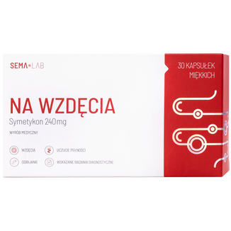SEMA Lab Na wzdęcia 240 mg,30 kapsułek miękkich - zdjęcie produktu