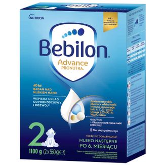 Bebilon Advance Pronutra 2, mleko następne, powyżej 6 miesiąca, 1100 g - zdjęcie produktu