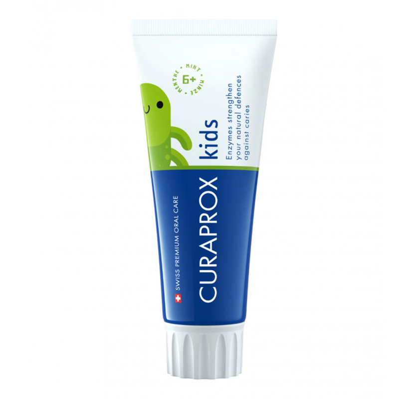 Curaprox Curaprox Kids, pasta do zębów dla dzieci, z fluorem 1450 ppm, miętowa, od 6 roku życia, 60 ml