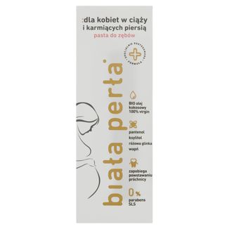 Biała Perła, pasta do zębów dla kobiet w ciąży i karmiących piersią, 75 ml - zdjęcie produktu