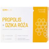 SEMA Lab Propolis + Dzika róża, smak miodowo-cytrynowy, 24 pastylki do ssania SEMA Lab Propolis + Dzika róża, smak miodowo-cytrynowy, 24 pastylki do ssania - miniaturka zdjęcia produktu