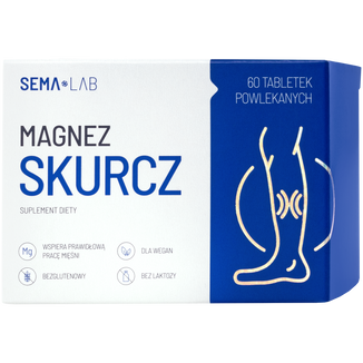 SEMA Lab Magnez Skurcz, 60 tabletek powlekanych USZKODZONE OPAKOWANIE - zdjęcie produktu