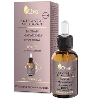 Ava Aktywator Młodości Plus, baobab i makadamia, serum olejowe do twarzy, 30 ml - zdjęcie produktu