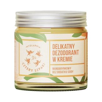 Cztery Szpaki, delikatny dezodorant w kremie, mandarynkowy, 60 ml - zdjęcie produktu
