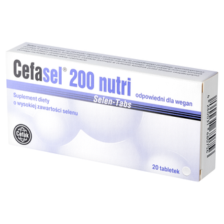 Cefasel 200 Nutri Selen-Tabs, 20 tabletek - zdjęcie produktu