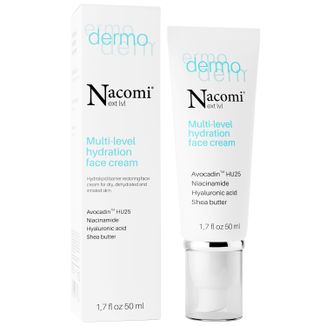 Nacomi Next Level Dermo, krem ekstremalnie nawilżający do twarzy, 50 ml - zdjęcie produktu
