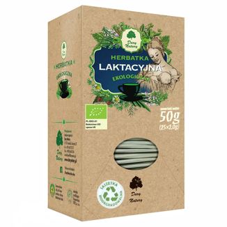 Dary Natury Herbatka laktacyjna, ekologiczna, 2 g x 25 saszetek USZKODZONE OPAKOWANIE - zdjęcie produktu