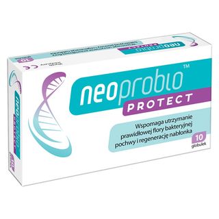 Neoprobio Protect, globulki dopochwowe, 10 sztuk - zdjęcie produktu