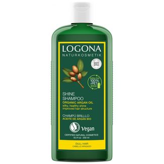 Logona Glanz, szampon do włosów nadający połysk, olej arganowy, 250 ml - zdjęcie produktu