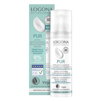 Logona Pur, serum intensywnie nawilżające do twarzy z probiotykiem, 30 ml - zdjęcie produktu