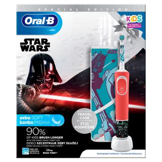 Oral-B Kids, elektryczna szczoteczka do zębów Star Wars, od 3 lat + etui - zdjęcie produktu
