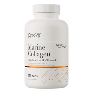 OstroVit Marine Collagen + Hyaluronic acid + Vitamin C, 120 kapsułek - zdjęcie produktu