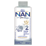 Nestle NAN Optipro Plus 2 HMO, mleko następne gotowe do spożycia dla niemowląt powyżej 6 miesiąca, 200 ml - miniaturka zdjęcia produktu