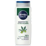 Nivea Men Sensitive Pro, żel pod prysznic 3w1 do twarzy, ciała i włosów, z olejem konopnym, Ultra-Calming, 500 ml - miniaturka zdjęcia produktu