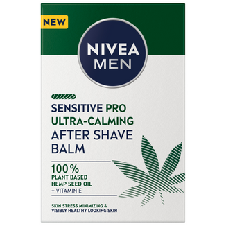 Nivea Men Sensitive Pro, łagodzący balsam po goleniu z olejem konopnym, Ultra-Calming, 100 ml - zdjęcie produktu