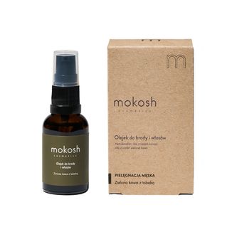 Mokosh, olejek do brody i włosów, zielona kawa z tabaką, 30 ml - zdjęcie produktu